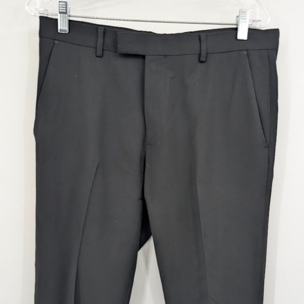 Banana Republic Cerruti‎ Italian Wool Suit Set Black 40S/32 Tailored Slim Fit - Picture 2 of 12
